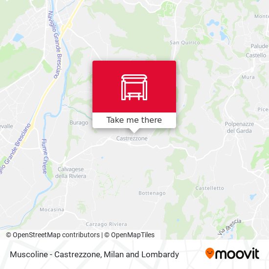 Muscoline - Castrezzone map
