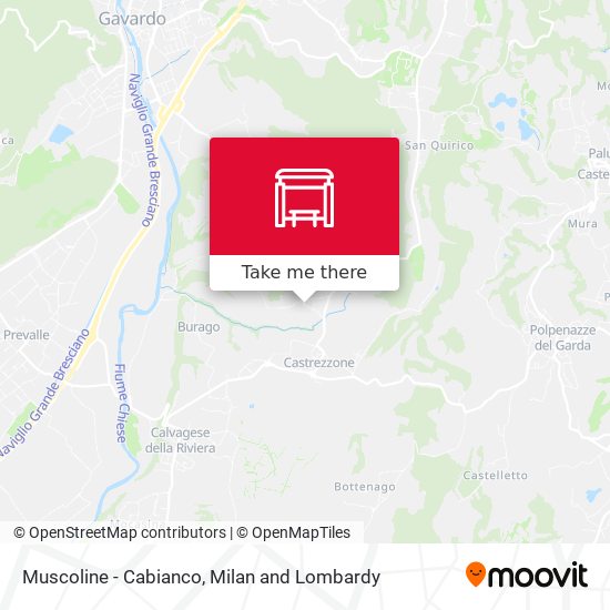 Muscoline - Cabianco map