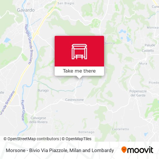 Morsone - Bivio Via Piazzole map