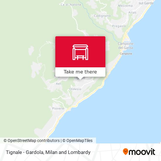 Tignale - Gardola map