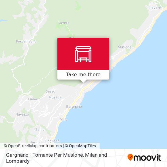 Gargnano - Tornante Per Muslone map