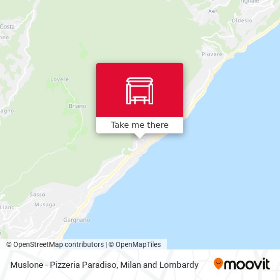 Muslone - Pizzeria Paradiso map