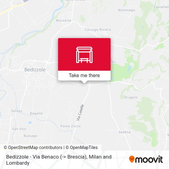 Bedizzole - Via Benaco (-> Brescia) map