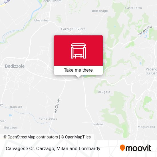 Calvagese Cr. Carzago map