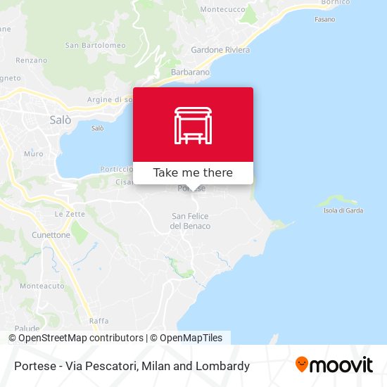 Portese - Via Pescatori map