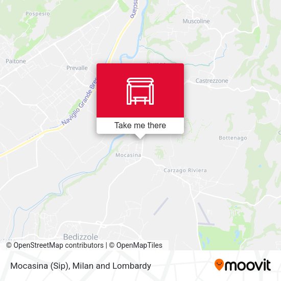 Mocasina (Sip) map