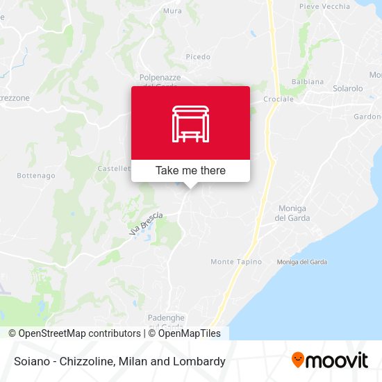 Soiano - Chizzoline map