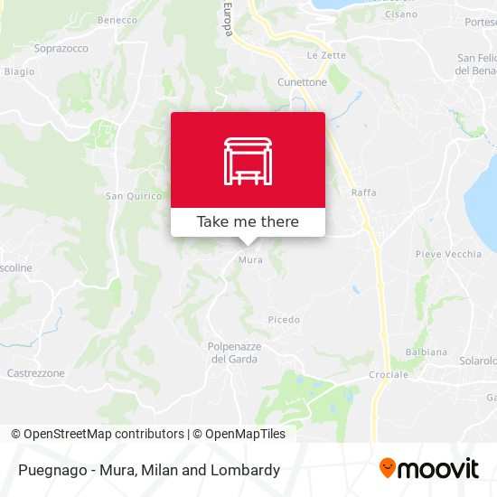 Puegnago - Mura map