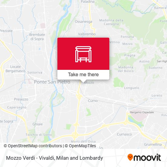 Mozzo Verdi -  Vivaldi map