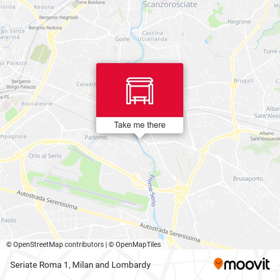 Seriate Roma 1 map