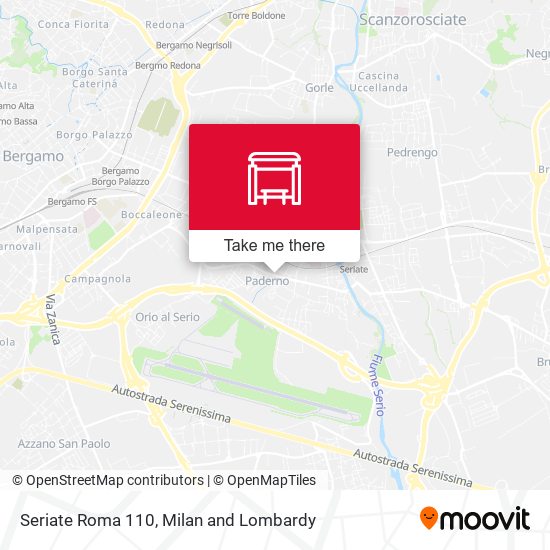 Seriate Roma 110 map