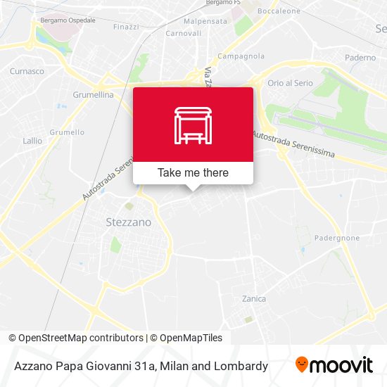 Azzano Papa Giovanni 31a map