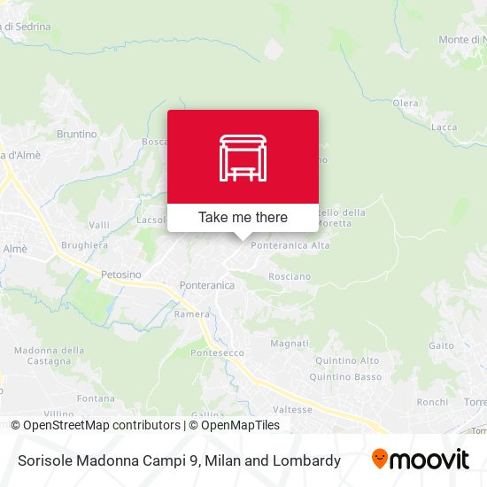 Sorisole Madonna Campi 9 map