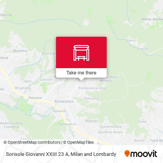 Sorisole Giovanni XXIII 23 A map