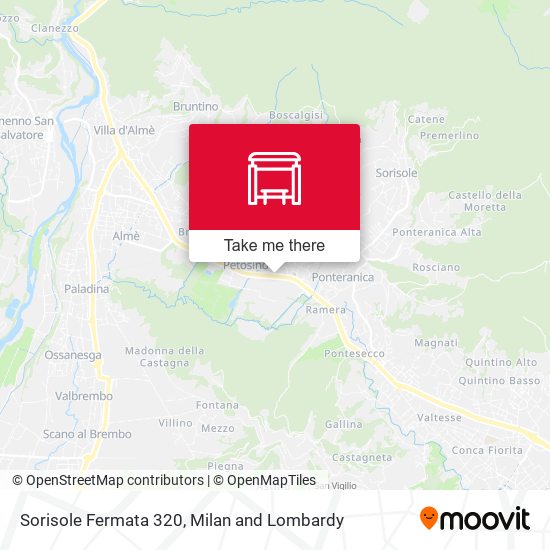 Sorisole Fermata 320 map