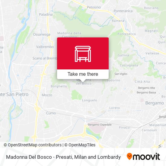 Madonna Del Bosco - Presati map