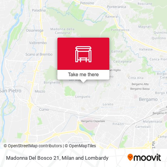 Madonna Del Bosco 21 map