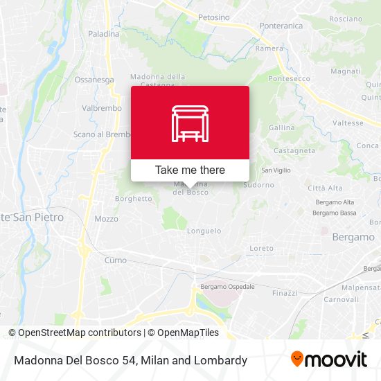 Madonna Del Bosco 54 map