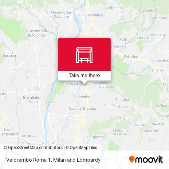 Valbrembo Roma 1 map