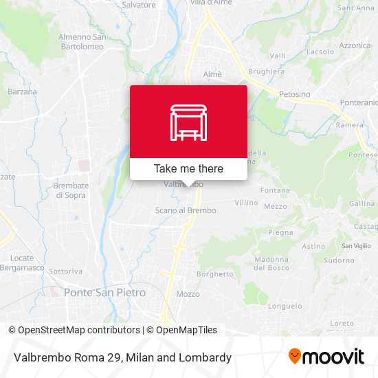 Valbrembo Roma 29 map