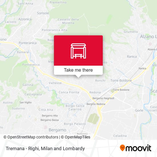 Tremana - Righi map