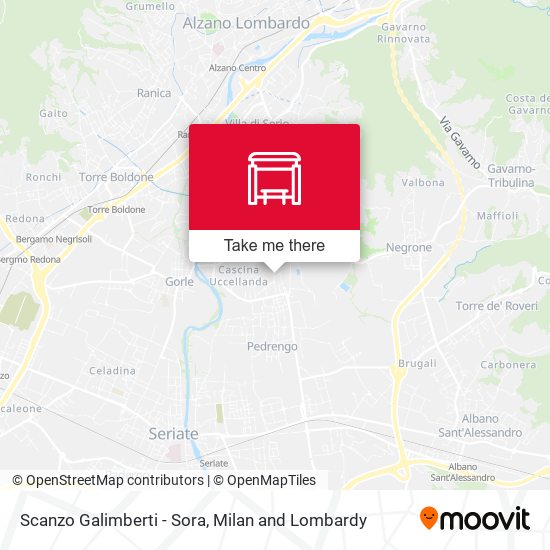 Scanzo Galimberti - Sora map