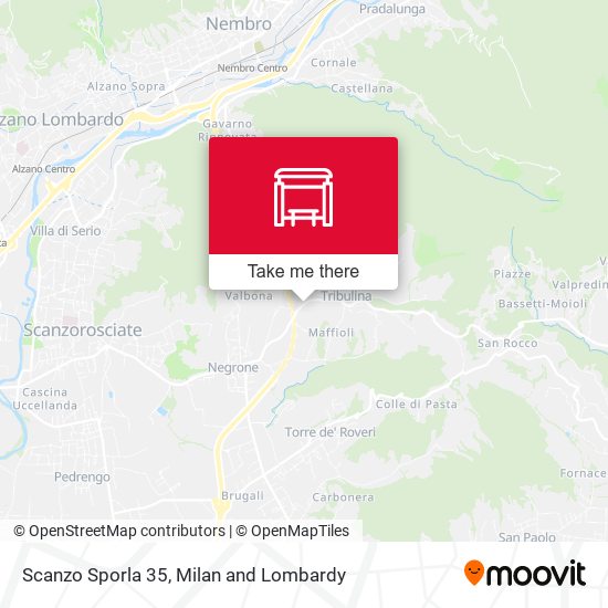 Scanzo Sporla 35 map