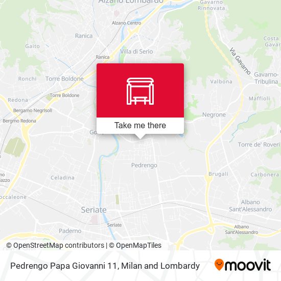Pedrengo Papa Giovanni 11 map