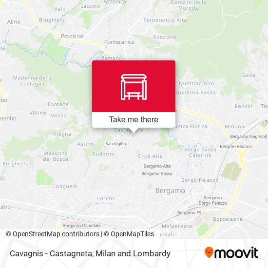 Cavagnis - Castagneta map
