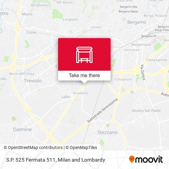 S.P. 525 Fermata 511 map