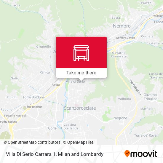 Villa Di Serio Carrara 1 map