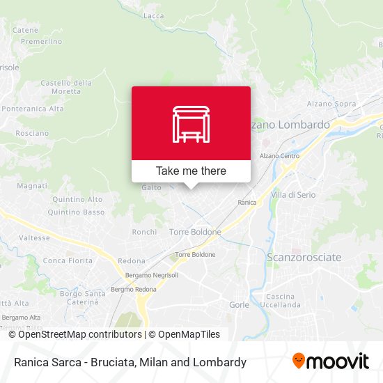 Ranica Sarca - Bruciata map