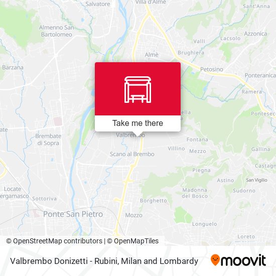 Valbrembo Donizetti - Rubini map