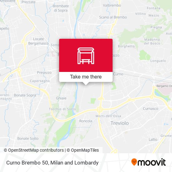 Curno Brembo 50 map