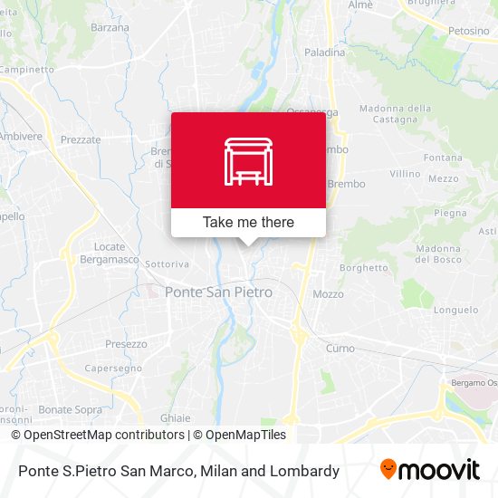 Ponte S.Pietro San Marco map