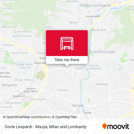 Gorle Leopardi - Mazza map