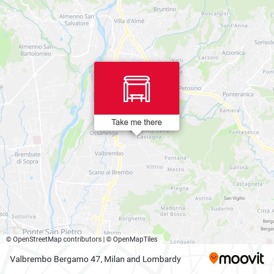Valbrembo Bergamo 47 map