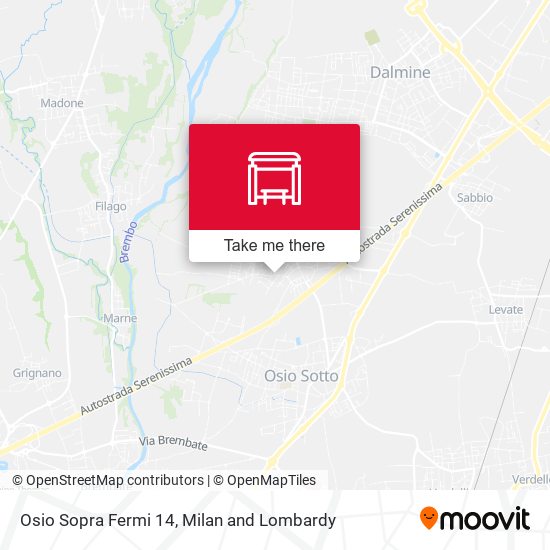 Osio Sopra Fermi 14 map