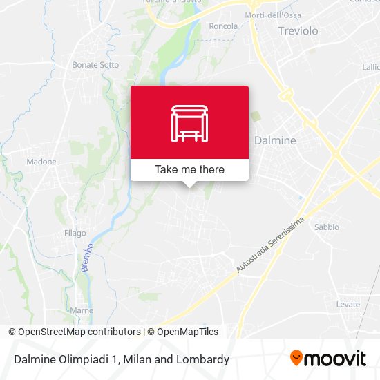 Dalmine Olimpiadi 1 map