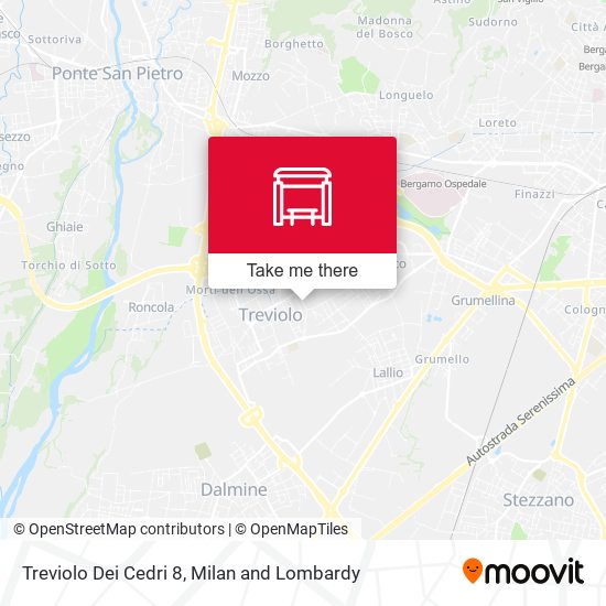Treviolo Dei Cedri 8 map