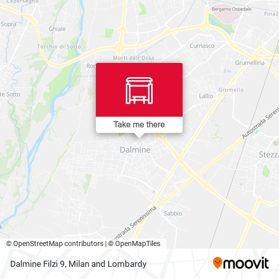 Dalmine Filzi 9 map