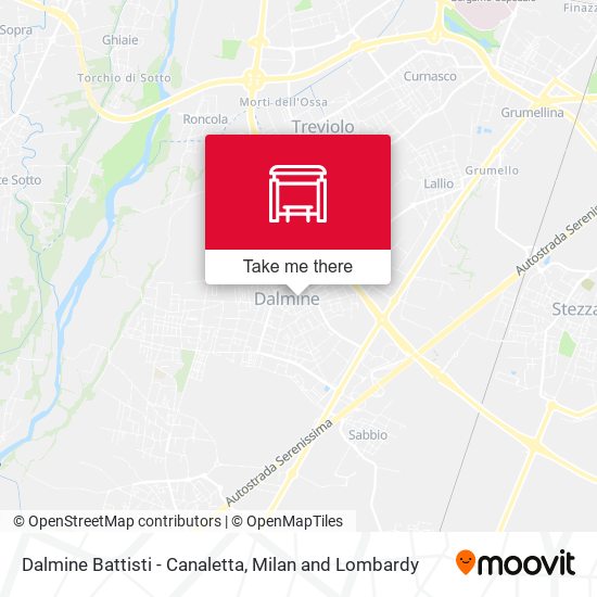 Dalmine Battisti -  Canaletta map