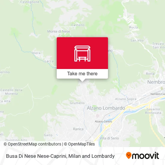 Busa Di Nese Nese-Caprini map
