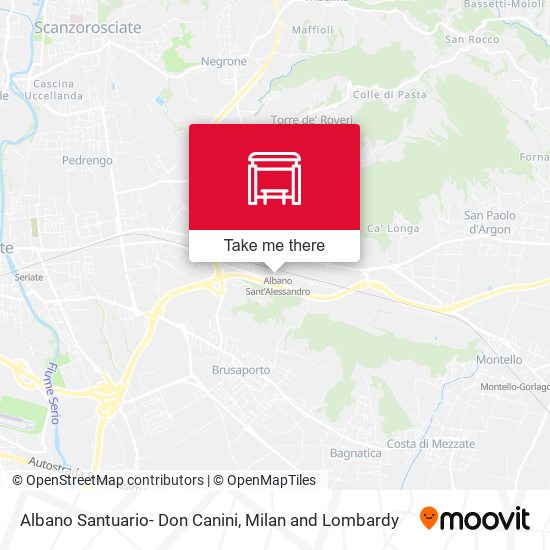 Albano Santuario- Don Canini map