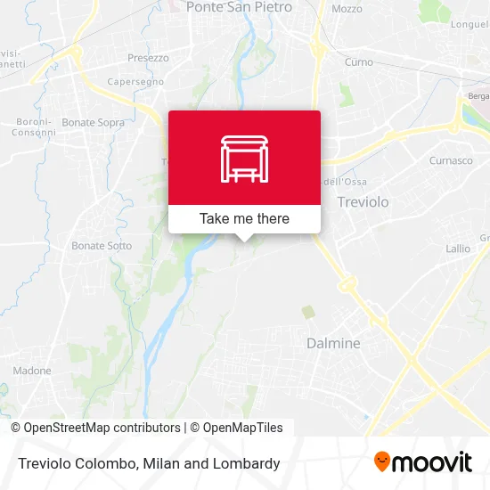 Treviolo Colombo map