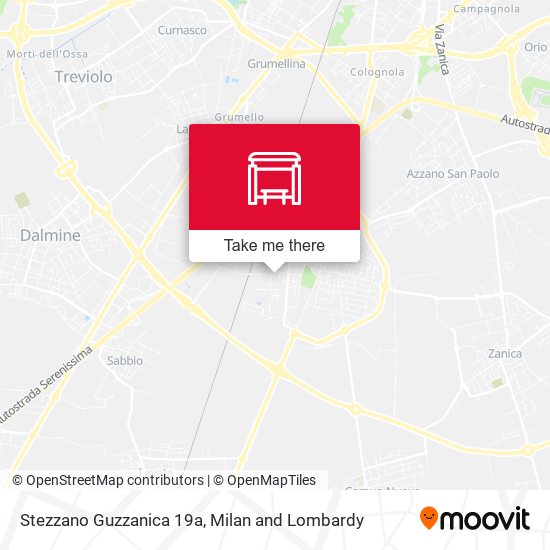 Stezzano Guzzanica 19a map