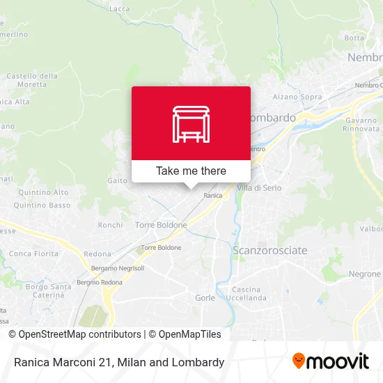 Ranica Marconi 21 map