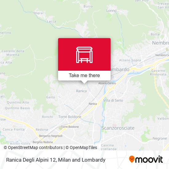 Ranica Degli Alpini 12 map