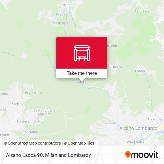 Alzano Lacca 90 map