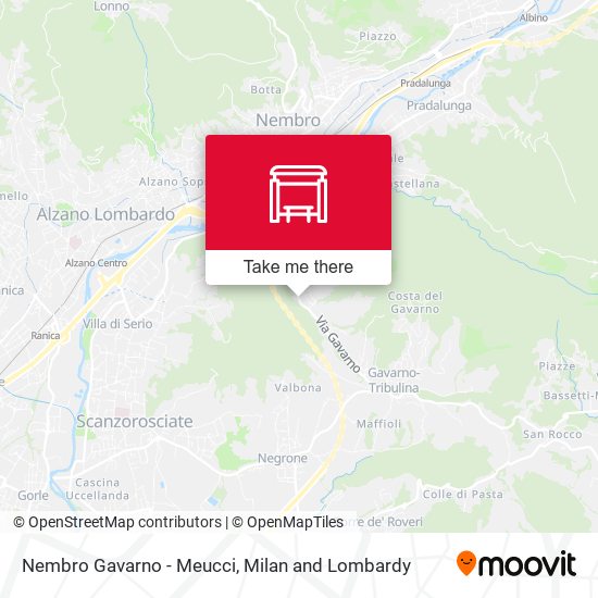 Nembro Gavarno - Meucci map